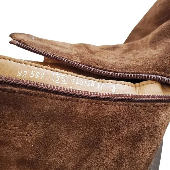 Gabor Suede Zipper Ankle Boots - Picture 9 of 10